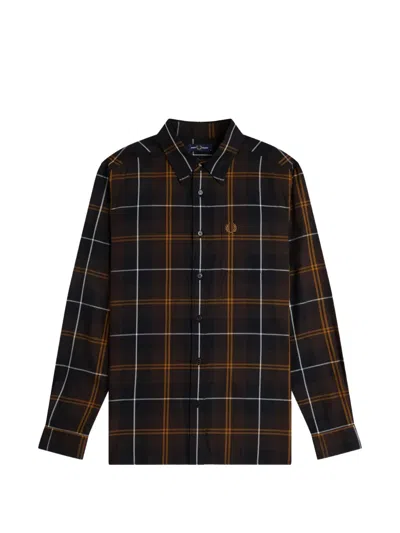 FRED PERRY CHECK-PATTERN SHIRT
