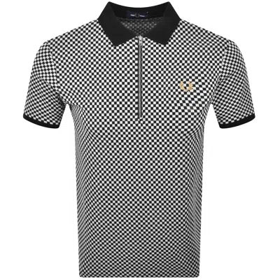 Fred Perry Chequerboard Polo Black