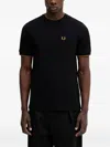 Fred Perry Chest-pocket T-shirt In Black