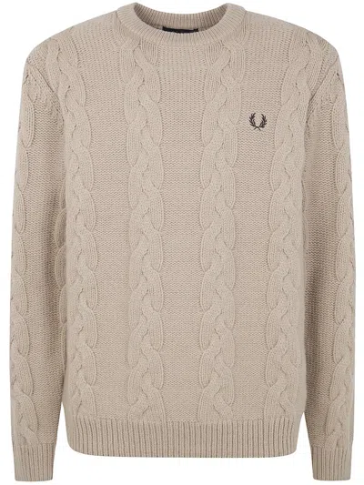 FRED PERRY FRED PERRY "" CHUNKY CABLE KNIT JUMPER CLOTHING