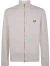 Fred Perry Chunky Rib Zip Through Cardigan