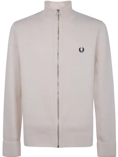 FRED PERRY FRED PERRY CHUNKY RIB ZIP THROUGH CARDIGAN