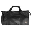 Fred Perry Large Barrel Travel Bag With Dual Handles In Black