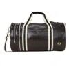 Fred Perry Classic Barrel Bag Black Ecru