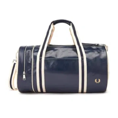 Fred Perry Classic Barrel Bag In Blue