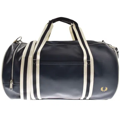 Fred Perry Classic Barrel Bag Navy In Blue