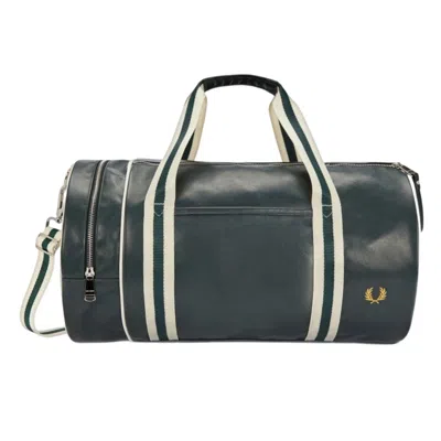 Fred Perry Classic Barrel Bag Night Green Ecru