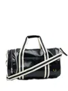 Fred Perry Recycled Polyester Duffle Bag In Black