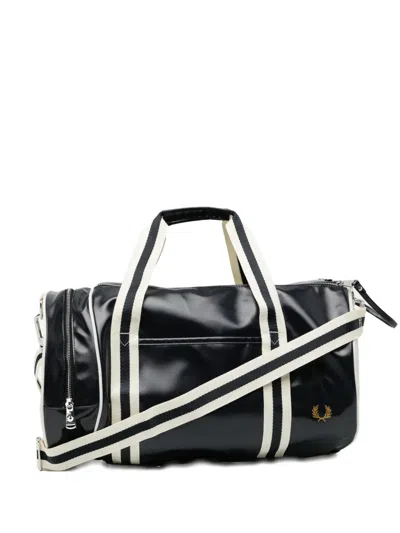 Fred Perry Recycled Polyester Duffle Bag In Black