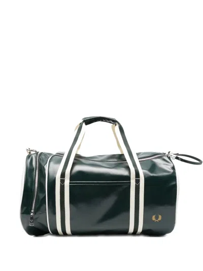 Fred Perry Classic Barrel Holdhall Bag In Black