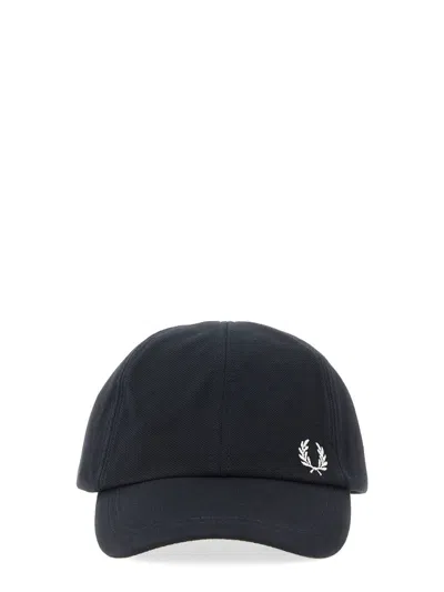 Fred Perry Classic Baseball Cap For Men In Blue