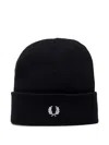 Fred Perry Classic Beanie In Black