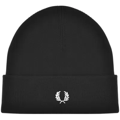 FRED PERRY FRED PERRY CLASSIC BEANIE HAT BLACK