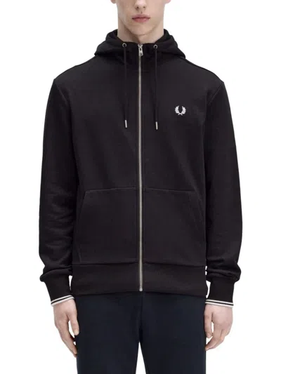 Fred Perry Classic Black Zipper Hoodie