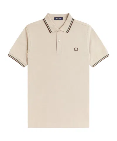 Fred Perry Classic Collared Shortsleeve Top In White