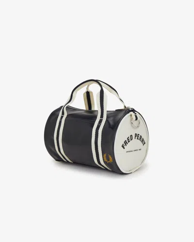 Fred Perry Classic Mini Barrel Bag In Black