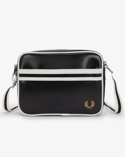 Fred Perry Classic Mini Shoulder Bag In Black/ecru D57