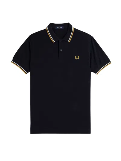 FRED PERRY CLASSIC POLO SHIRT WITH LOGO EMBROIDERY