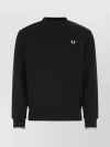 Fred Perry Mens Long Sleeve Twin Tipped T-shirt In Black