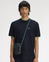 Fred Perry Classic Small Side Bag In Blue