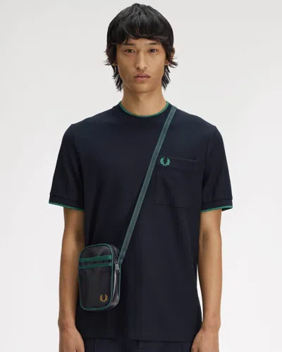 Fred Perry Classic Small Side Bag In Blue