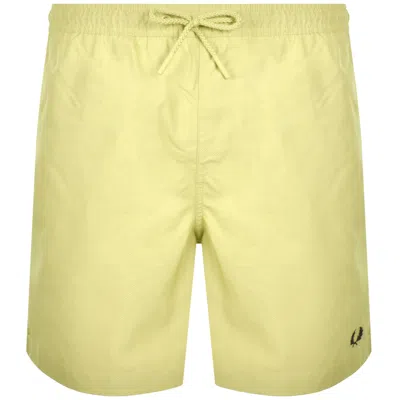 Fred Perry Classic Swim Shorts Champions Gold In Yellow