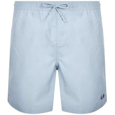 Fred Perry Classic Swim Shorts Light Smoke In Blue
