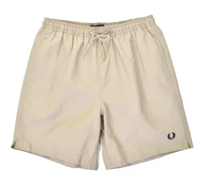 Fred Perry Classic Swimshorts Warm Grey Black