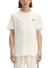Fred Perry Classic Crew Neck Tee In White