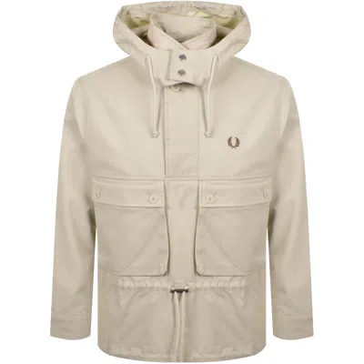 Fred Perry Coaches Smock Jacket Oatmeal In Multi