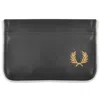 Fred Perry Coated Card Holder Black In Black