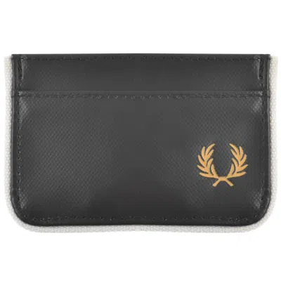 Fred Perry Coated Card Holder Black In Black