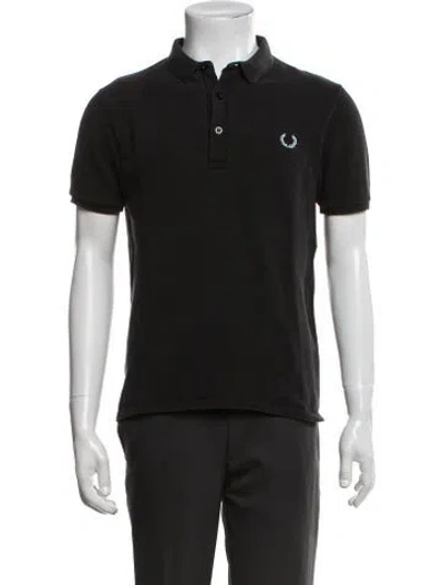 Pre-owned Fred Perry Collar Short Sleeve Polo Shirt In Black