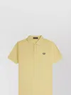 Fred Perry Mens Champions Gold Brand-embroidery Short-sleeves Cotton-knit Polo Shirt Xxl In Yellow
