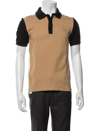 Pre-owned Fred Perry Colorblock Pattern Collar Polo Shirt In Multi