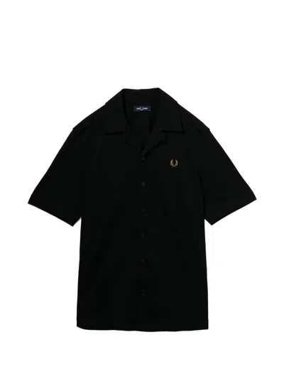 Fred Perry Compress Shirt In Black