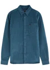 Fred Perry Corduroy Oxford Shirt In Blue