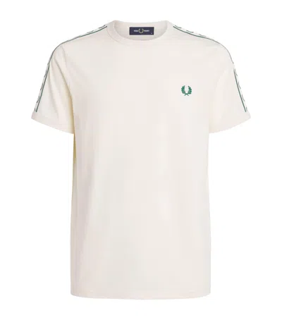 Fred Perry Cotton Contrast-tape Ringer T-shirt In White