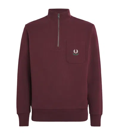 Fred Perry Cotton  Polo Shirt In Burgundy