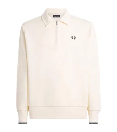 Fred Perry Cotton Half-zip Sweatshirt In Multi