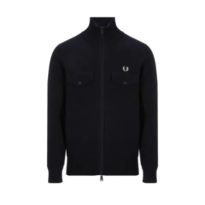 Fred Perry Cotton Jacket In Black