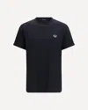 Fred Perry T-shirt Ringer In Jersey Di Cotone In Black