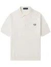 Fred Perry Laurel Wreath-embroidered Polo Shirt In White