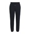 Fred Perry Cotton Logo Sweatpants In Blue