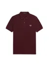 Fred Perry Cotton Pique Polo In Black