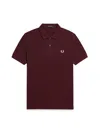 Fred Perry Cotton Pique Polo In Black