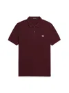 Fred Perry Cotton Pique Polo In Black