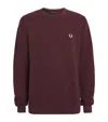 Fred Perry Classic Crew Neck Jumper Oxblood In Burgundy