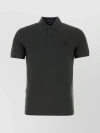 FRED PERRY COTTON PIQUET POLO WITH RIBBED COLLAR AND STRAIGHT HEM