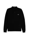 Fred Perry Cotton Polo In Black